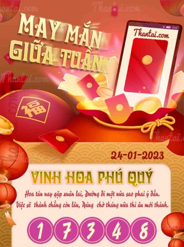 May Mắn Giữa Tuần 24/01/2023