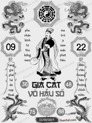 GIA CÁT VÕ HẦU SỐ 22/01/2024