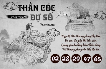 THẦN CÓC DỰ SỐ 22/01/2024