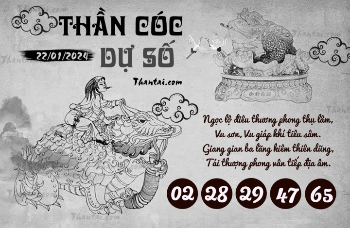 THẦN CÓC DỰ SỐ 07/01/2024