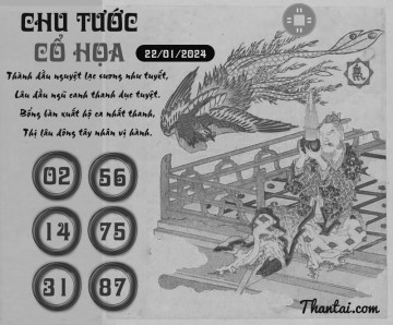 CHU TƯỚC CỔ HỌA 22/01/2024