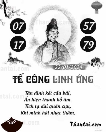 TẾ CÔNG LINH ỨNG 22/01/2024