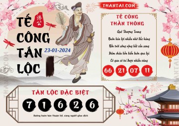 Tế Công Tán Lộc 23/01/2024