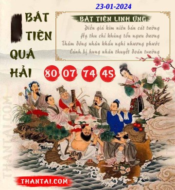 BÁT TIÊN QUÁ HẢI 23/01/2024
