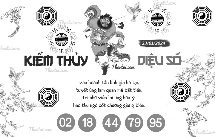 KIẾM THỦY DIỆU SỐ 08/01/2024
