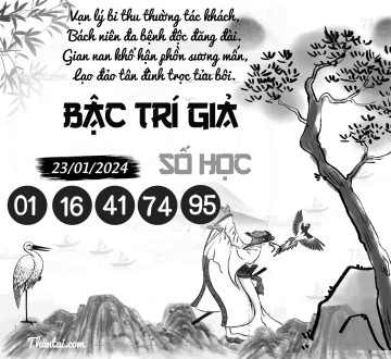 BẬC TRÍ GIẢ SỐ HỌC 23/01/2024