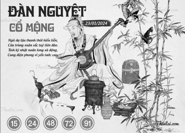 ĐÀN NGUYỆT CỔ MỘNG 08/01/2024