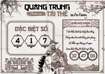 QUANG TRUNG TÁI THẾ 23/01/2024