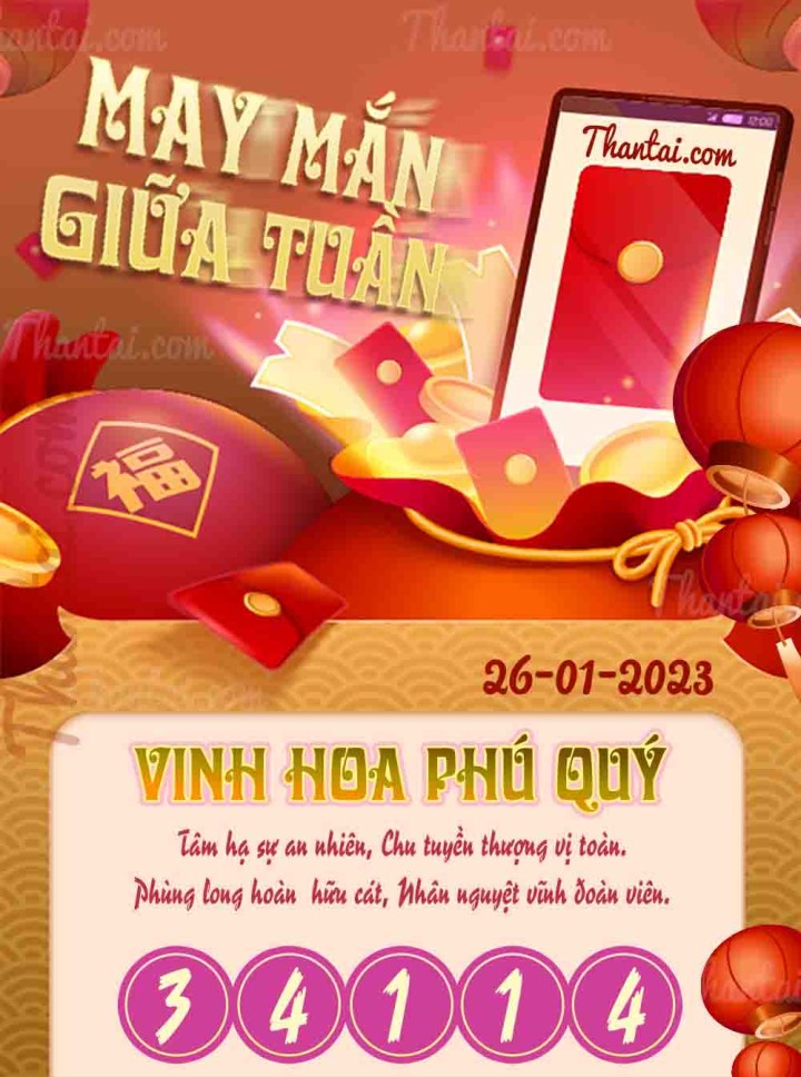 May Mắn Giữa Tuần 11/01/2023