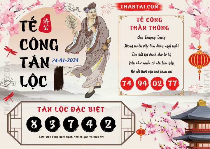 Tế Công Tán Lộc 09/01/2024