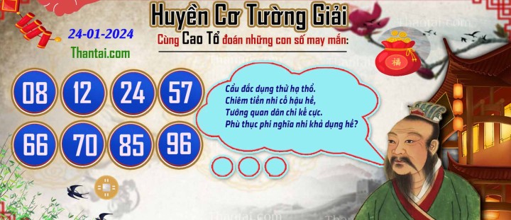 Huyền Cơ Tường Giải 09/01/2024