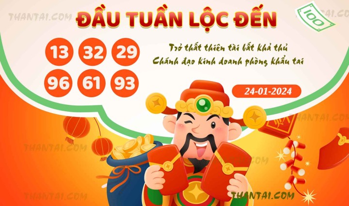 ĐẦU TUẦN LỘC ĐẾN 09/01/2024