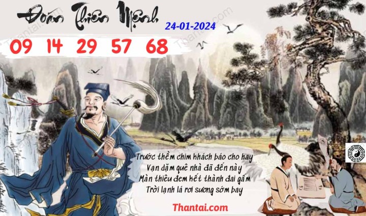 Đoán Thiên Mệnh 09/01/2024