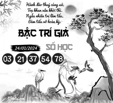 BẬC TRÍ GIẢ SỐ HỌC 24/01/2024