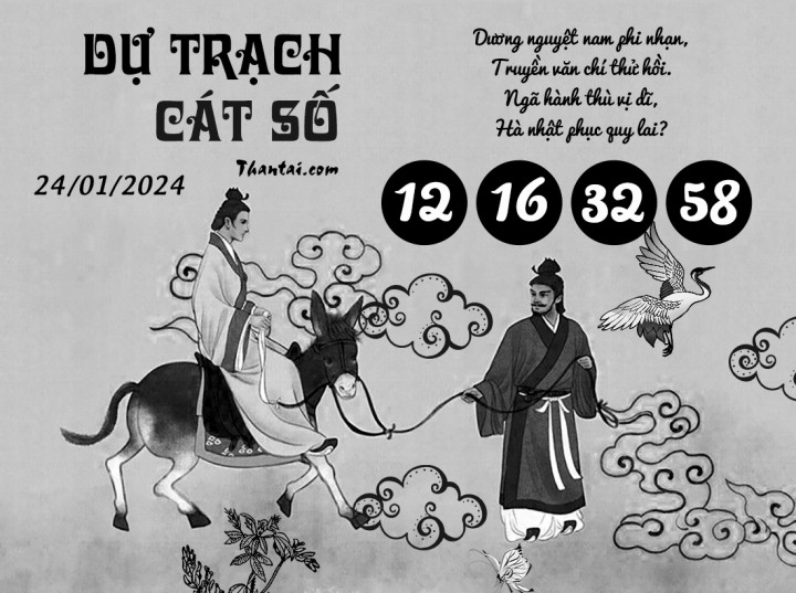 DỰ TRẠCH CÁT SỐ 09/01/2024