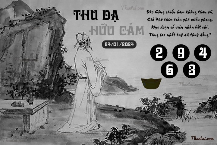 THU DẠ HỮU CẢM 09/01/2024