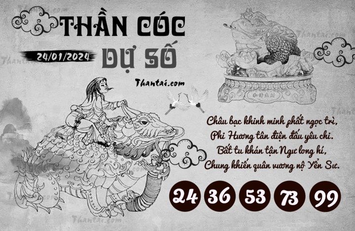 THẦN CÓC DỰ SỐ 09/01/2024