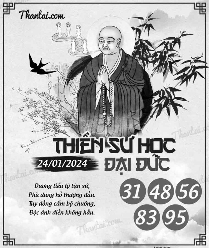 THIỀN SƯ HỌC ĐẠI ĐỨC 09/01/2024