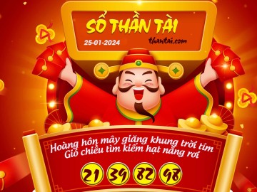 SỔ THẦN TÀI 25/01/2024