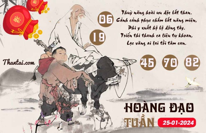 HOÀNG ĐẠO TUẦN 10/01/2024
