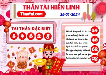 THẦN TÀI HIỂN LINH 25/01/2024