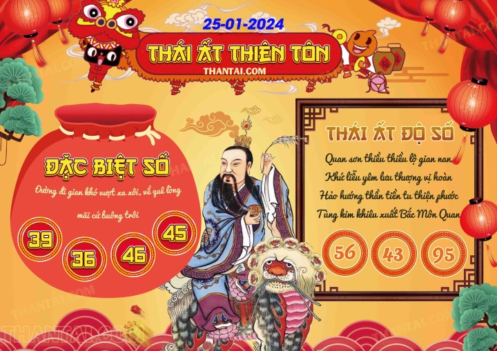 Thái Ất Thiên Tôn 10/01/2024