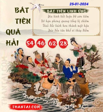 BÁT TIÊN QUÁ HẢI 25/01/2024