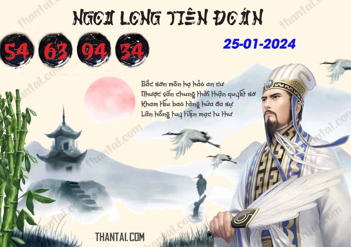 Ngọa Long Tiên Đoán 10/01/2024