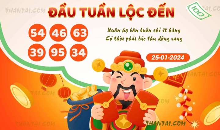 ĐẦU TUẦN LỘC ĐẾN 10/01/2024