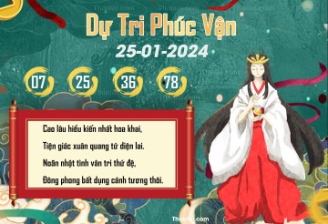 DỰ TRI PHÚC VẬN 25/01/2024