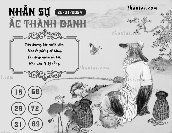 NHẪN SỰ ẮC THÀNH DANH 10/01/2024