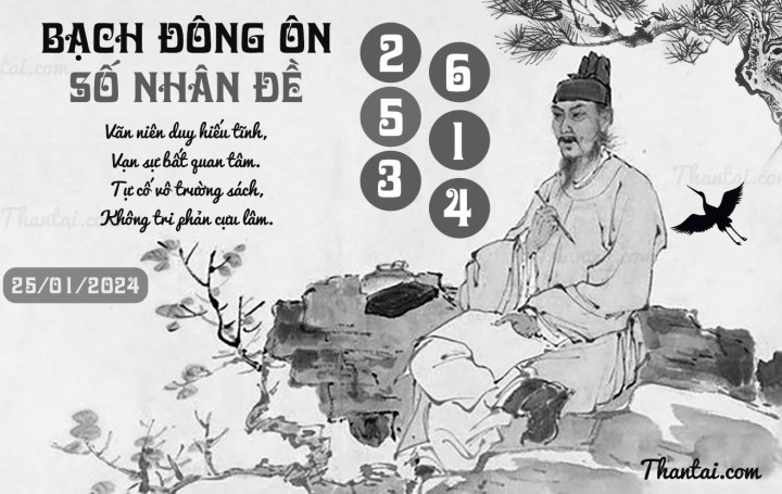 BẠCH ĐÔNG ÔN 10/01/2024