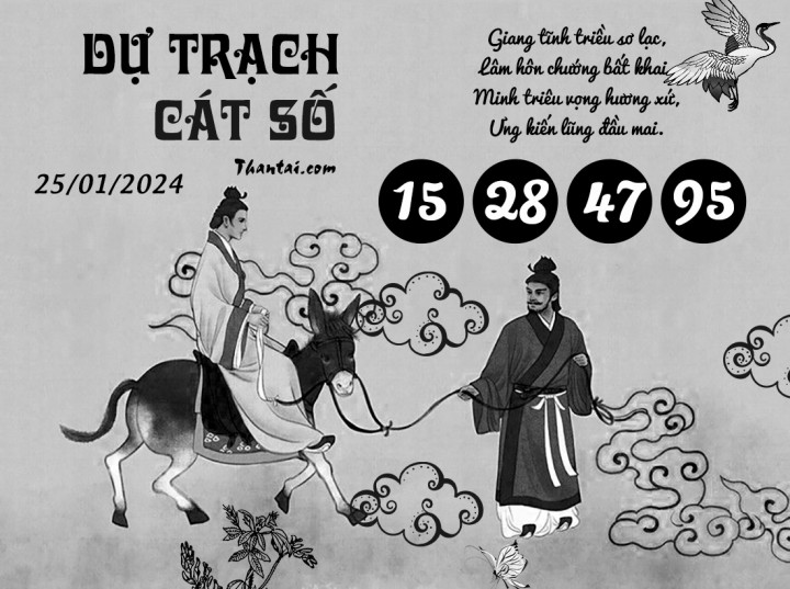DỰ TRẠCH CÁT SỐ 10/01/2024