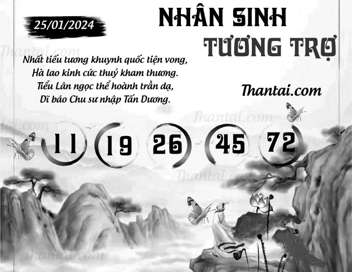 NHÂN SINH TƯƠNG TRỢ 10/01/2024