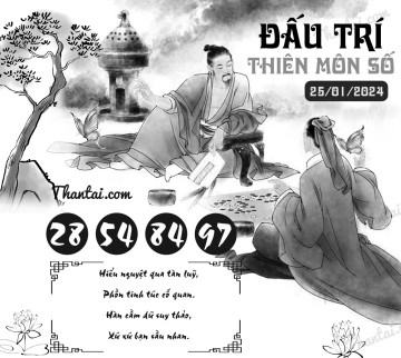 ĐẤU TRÍ THIÊN MÔN SỐ 25/01/2024