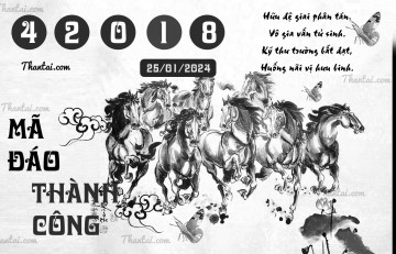 MÃ ĐÁO THÀNH CÔNG 25/01/2024