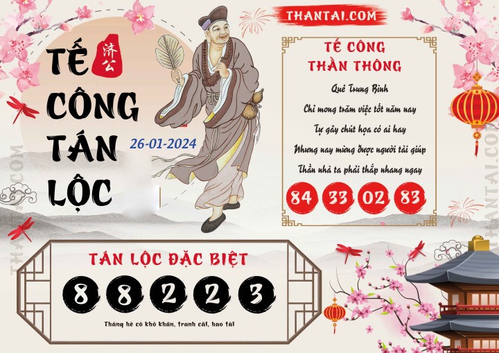 Tế Công Tán Lộc 11/01/2024