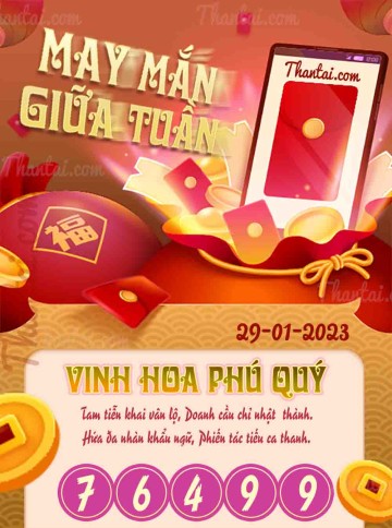 May Mắn Giữa Tuần 29/01/2023