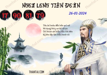 Ngọa Long Tiên Đoán 26/01/2024