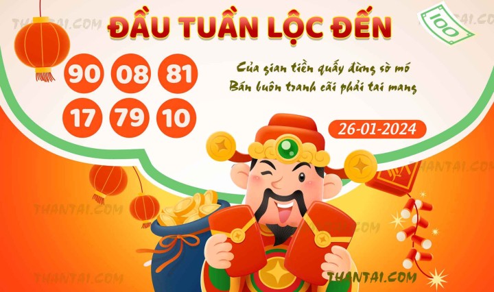 ĐẦU TUẦN LỘC ĐẾN 11/01/2024