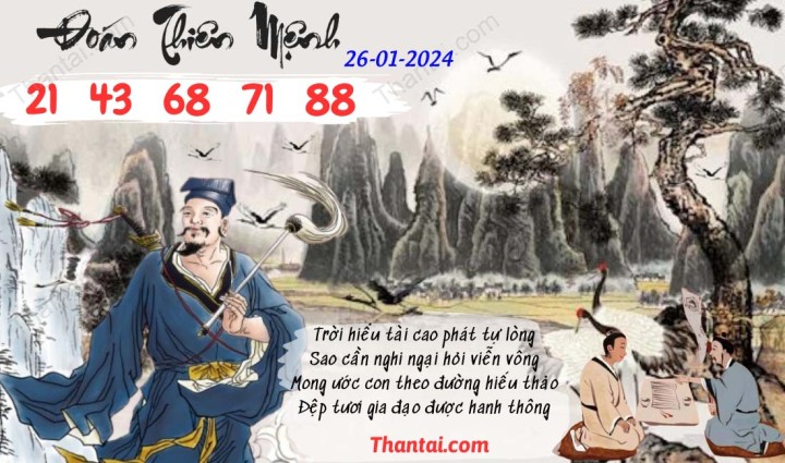 Đoán Thiên Mệnh 11/01/2024