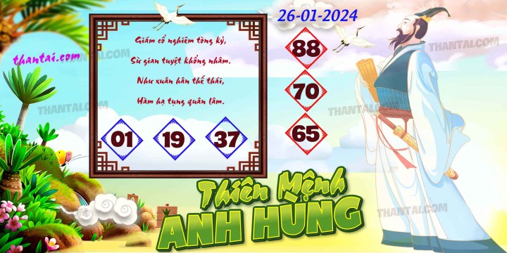 THIÊN MỆNH ANH HÙNG 11/01/2024