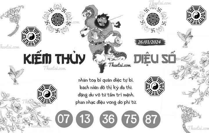 KIẾM THỦY DIỆU SỐ 11/01/2024
