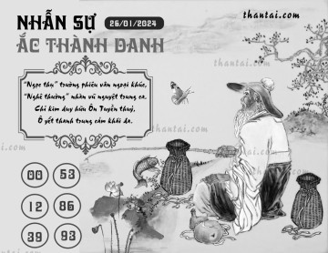 NHẪN SỰ ẮC THÀNH DANH 26/01/2024