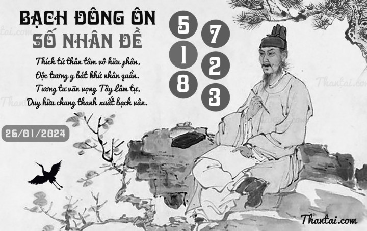 BẠCH ĐÔNG ÔN 11/01/2024