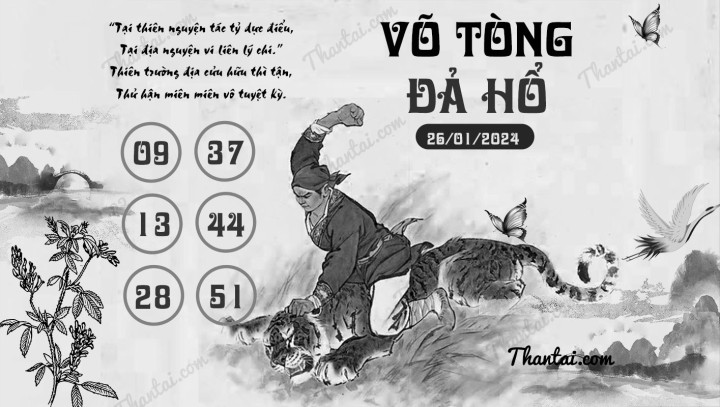 VÕ TÒNG ĐẢ HỔ 11/01/2024