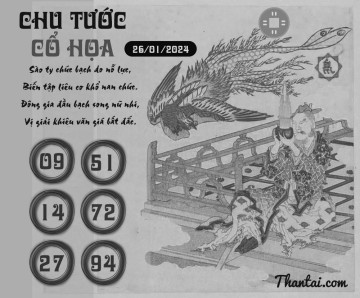 CHU TƯỚC CỔ HỌA 26/01/2024