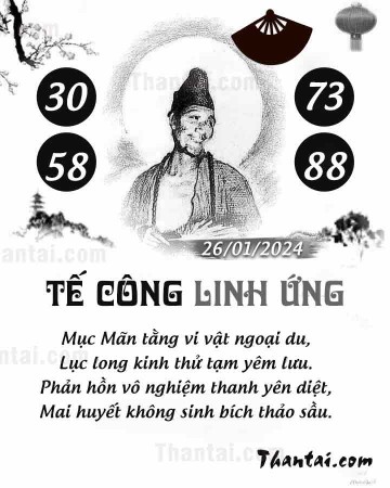 TẾ CÔNG LINH ỨNG 26/01/2024