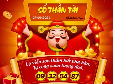 SỔ THẦN TÀI 27/01/2024