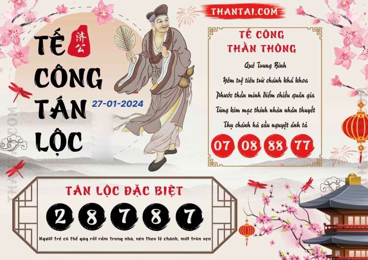 Tế Công Tán Lộc 12/01/2024